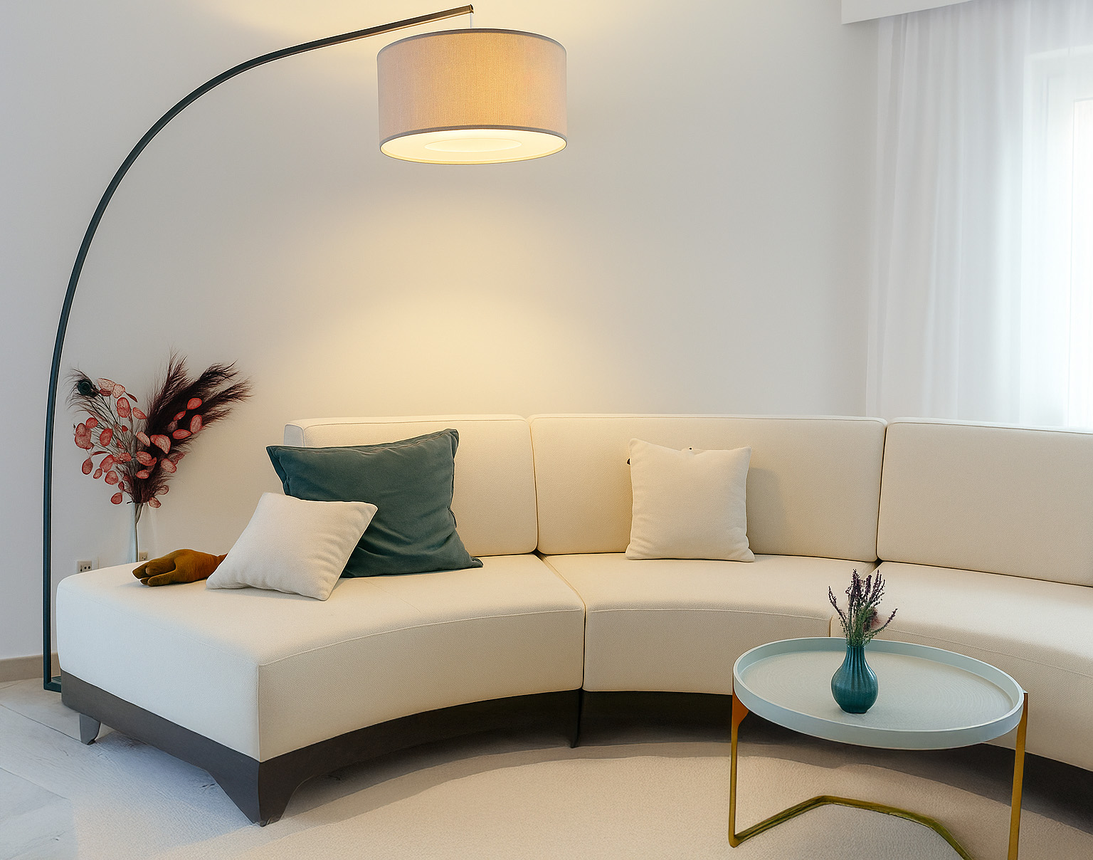 Runde Sofa sind zeitlos und modern